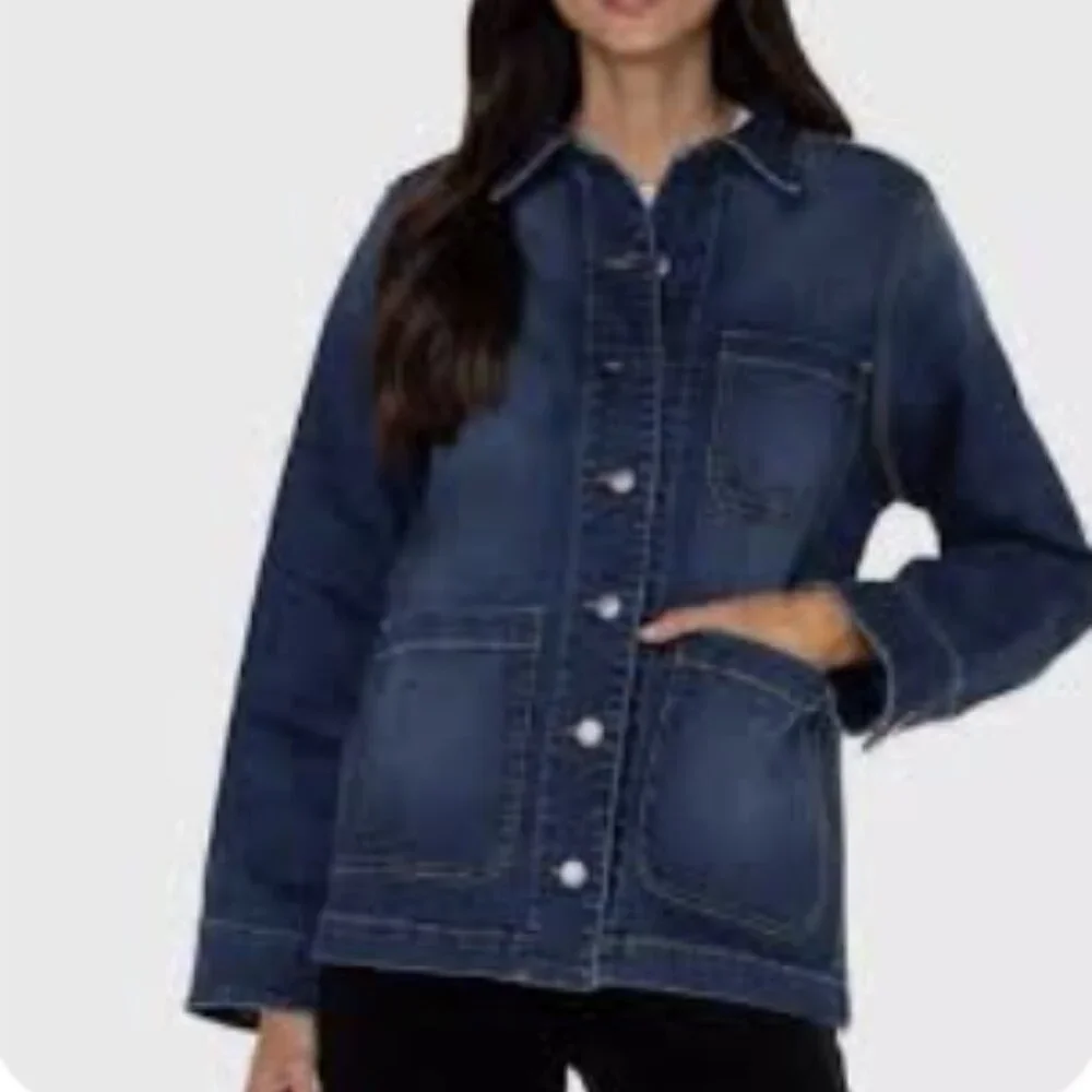 Well Worn • Denim Chore Jacket • Utility Pockets • Size S - Picture 6 of 7